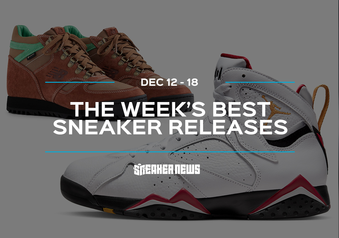 Releasing This Week: Alexander McQueen Tread Slick Leather Boot, ALD x New Balance Rainiers, AJ7 “Cardinal,” And More