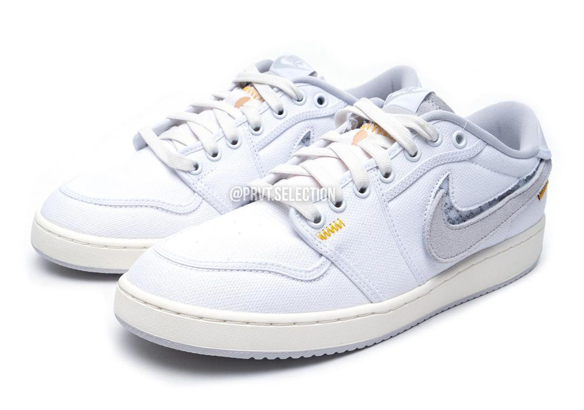 ☆超目玉】 UNION Nike AJ 1 Low KO White Canvas photo