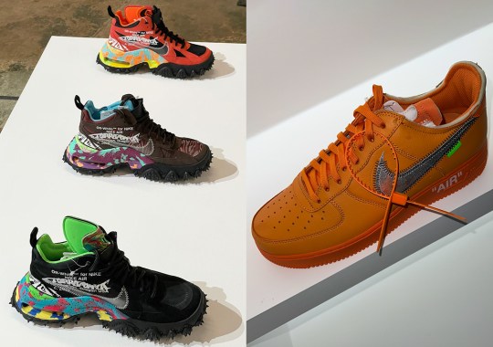 Unreleased Off-White x girl Nike Footwear On Display At “Virgil Abloh: The Codes c/o Architecture” Exhibit In Miami