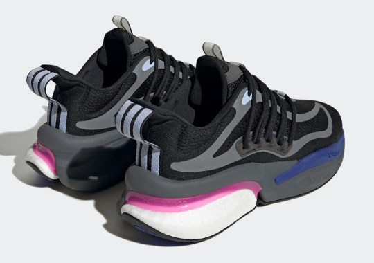 The adidas AlphaBOOST V1 Launches With Lucid Fuchsia And Blue Dawn Accents