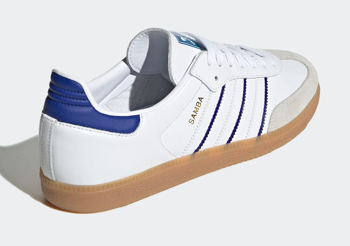 White and blue on sale sambas