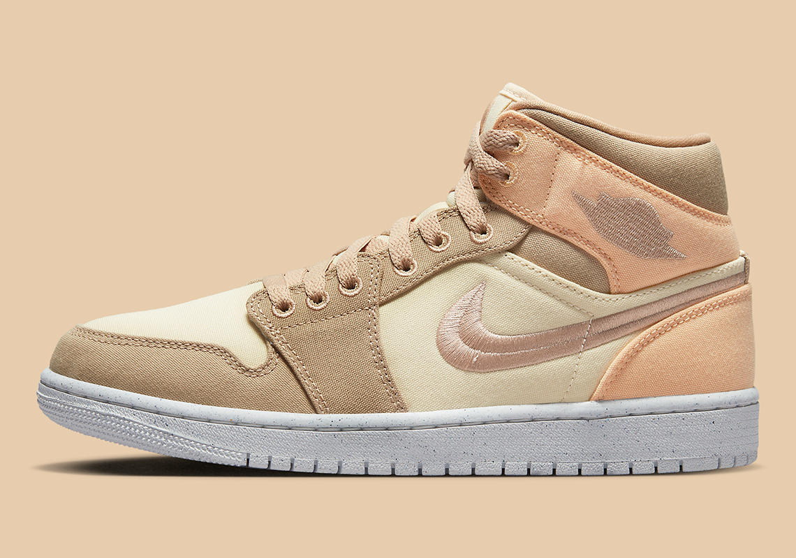 Air Jordan 1 Mid Se Canvas Khaki Dv0427 102 6