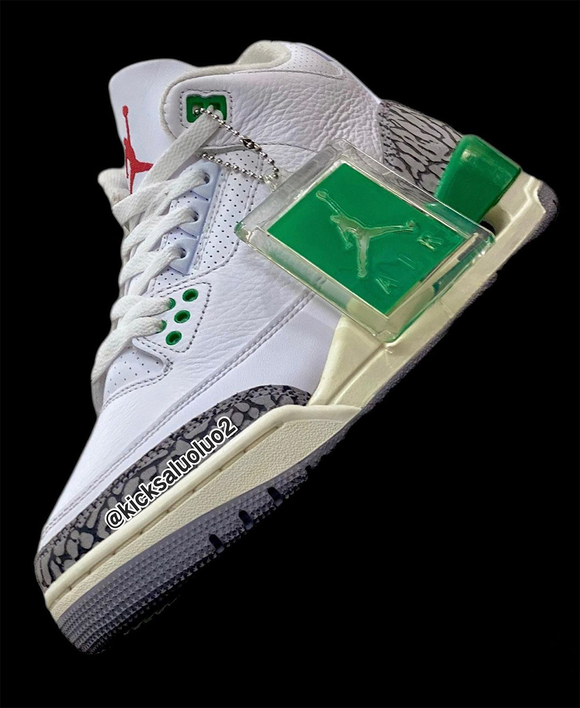Jordan Brand Air Jordan 3 Retro 'Lucky Green' WHITE/VARSITY RED