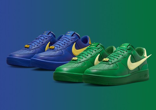 Official Images Of The AMBUSH x Nike Air Force 1 Low "Pine Green" + "Game Royal"