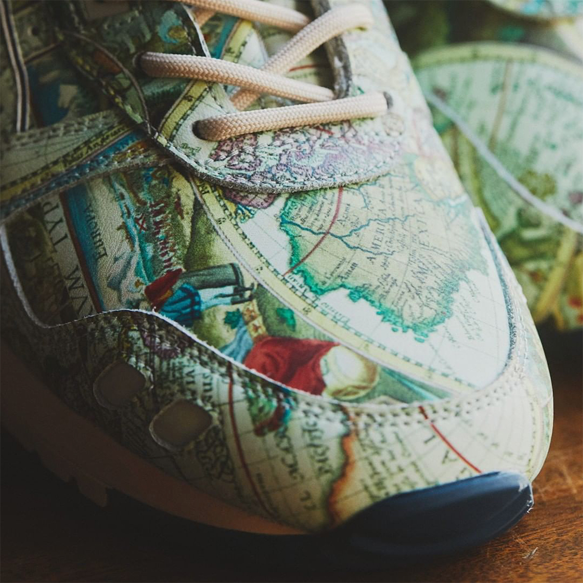 Asics world sale map shoe