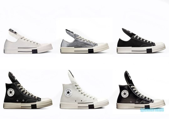 Rick Owens DRKSHDW x Converse Collection Restocking On December 8th