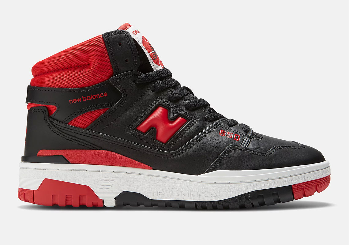 The New Balance 650 Reappears In A Tried-And-Proven "Black/Red" Style