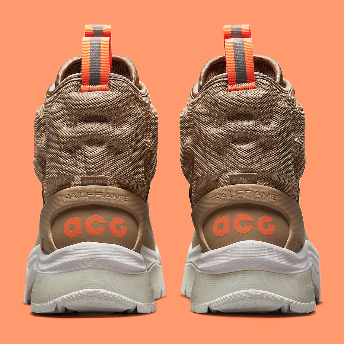 Nike Acg Gaiadome Gore Tex Khaki Atomic Orange Light Bone Dd2858 202 9