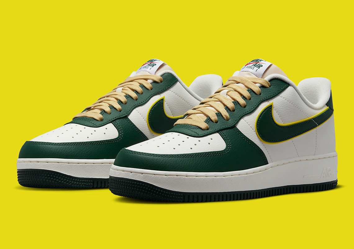 The Air Force 1 Low Indulges In 80s Aesthetics With A "Noble Green" Outfit