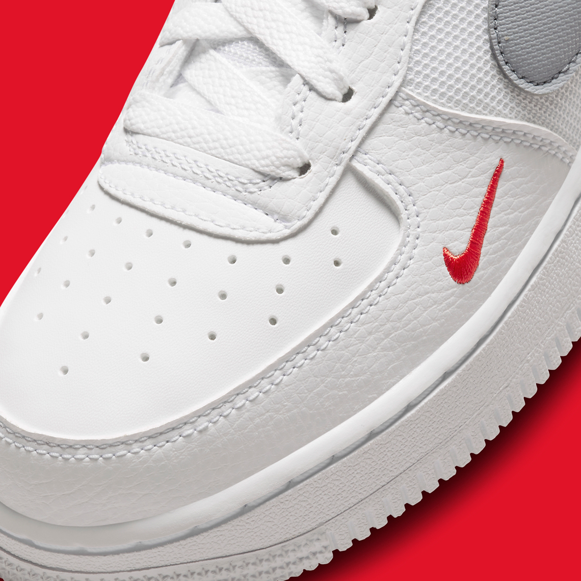 Nike Air Force 1 Low GS White Red FD9772-100