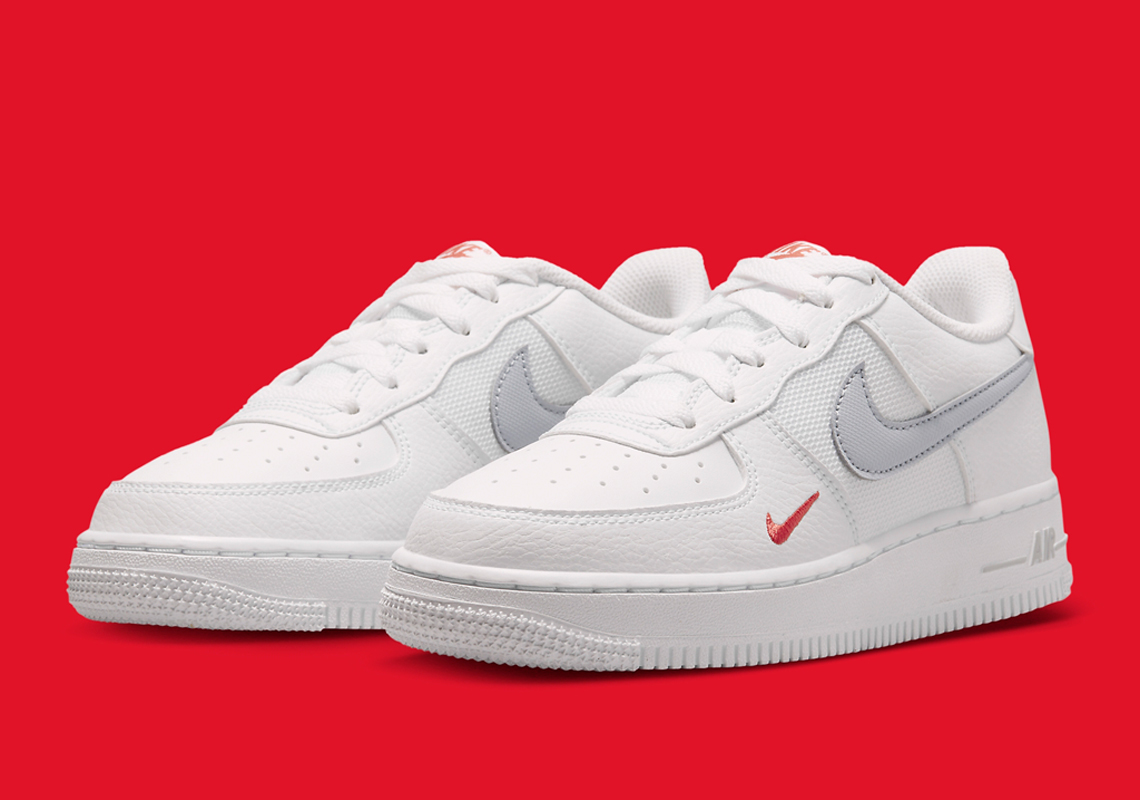 white air forces with grey check