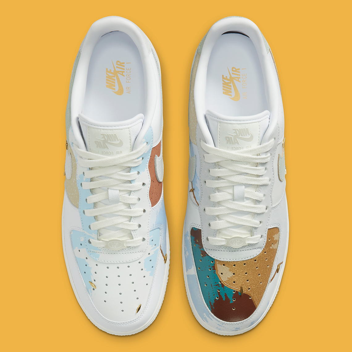 Celebrity-Collab Patchwork Sneakers : air force 1 low 1