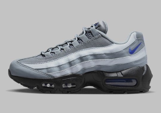 A Greyscale GS Air Max 95 Comes Brightened With “Royal” Accents