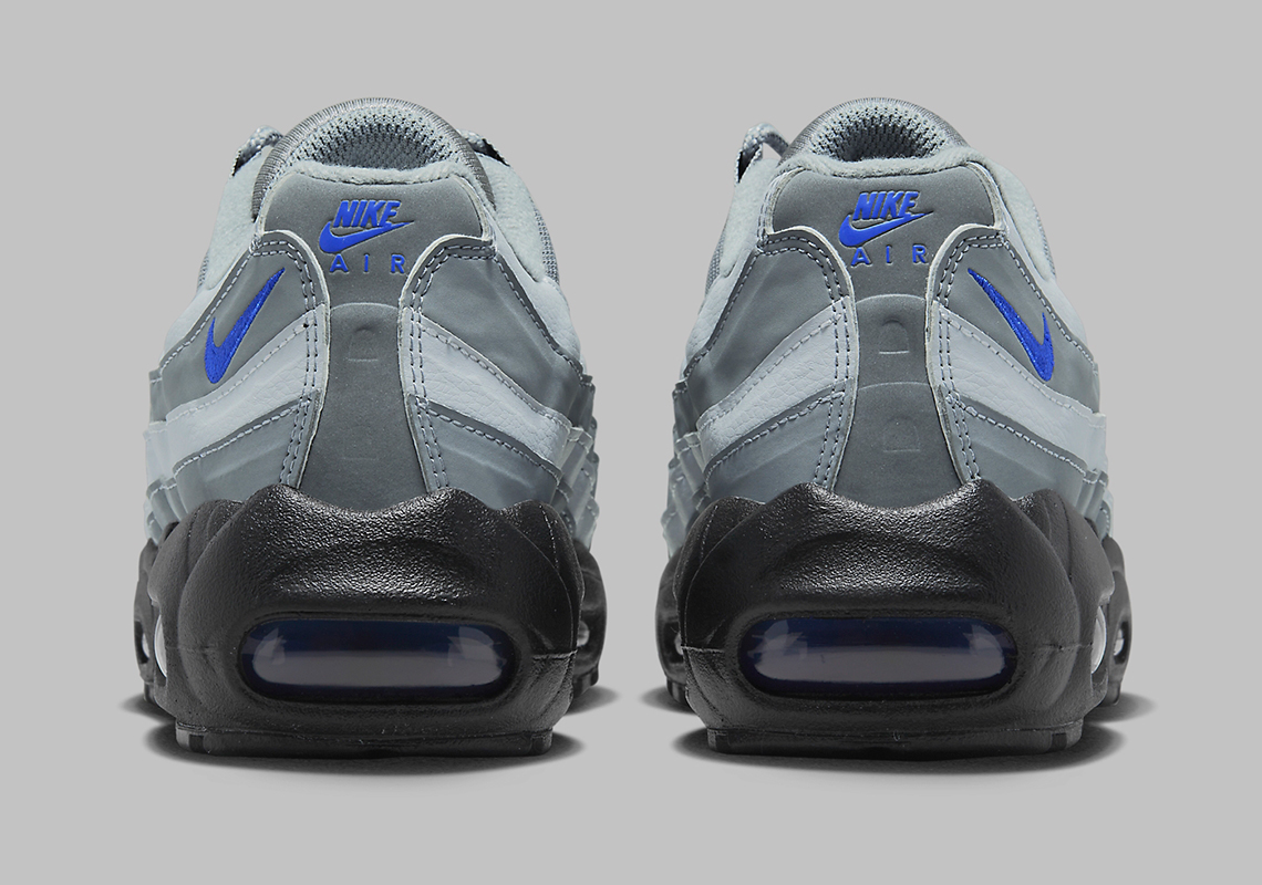 Nike Air Max 95 Gs Grey Black Royal Fd9764 001 5