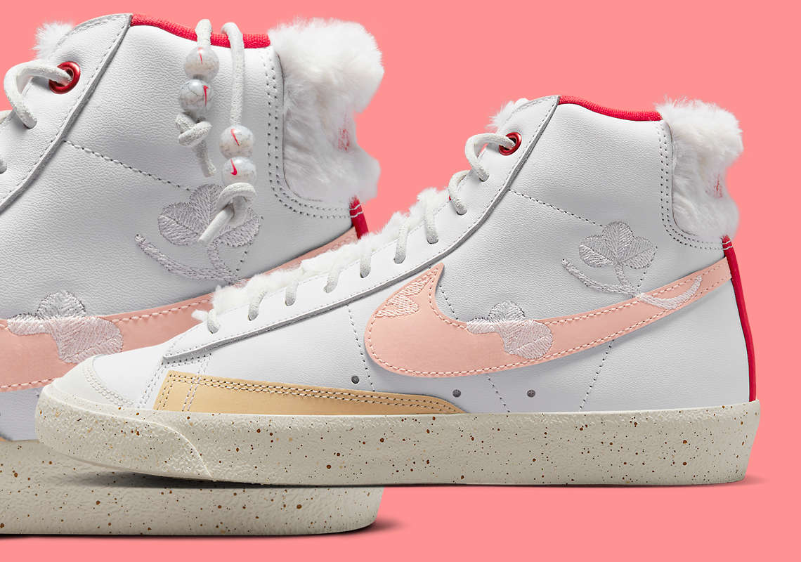 Faux Rabbit Fur Adorns The Nike Blazer Mid ’77 “Leap High”