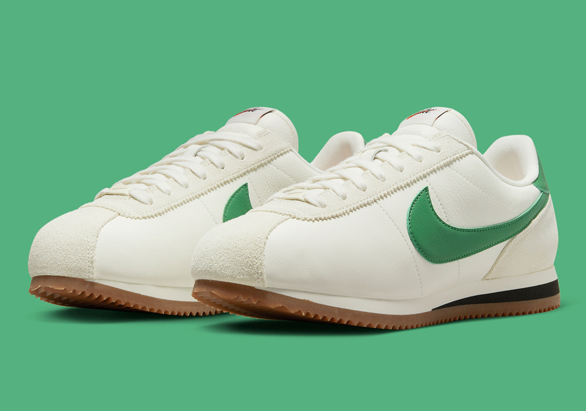 Nike cortez lime on sale green