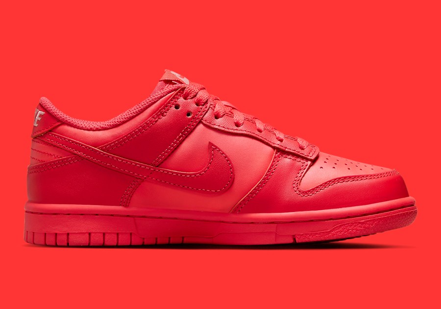 dunk low pink red