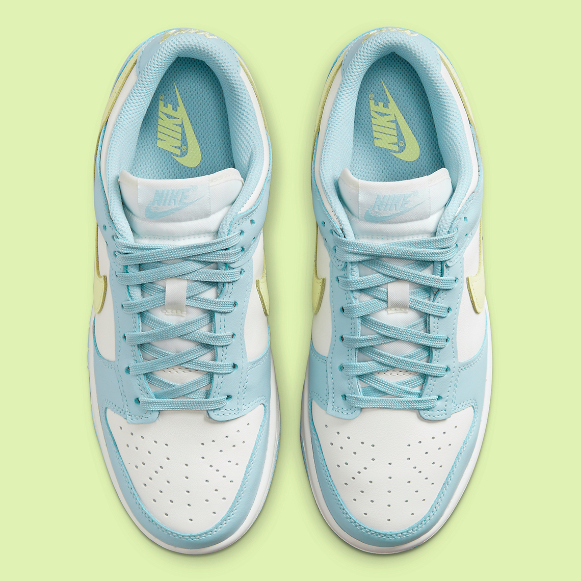 Nike Dunk Low Womens Ice Blue Barely Volt Dd1503 123 7