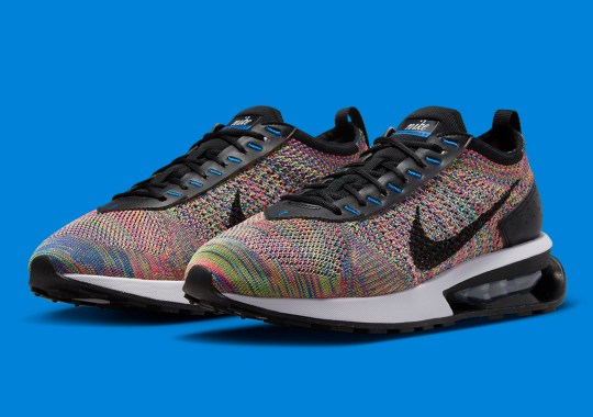 “Racer Blue” Accents Liven The Nike Air Max Flyknit Racer’s Multi-Color Scheme