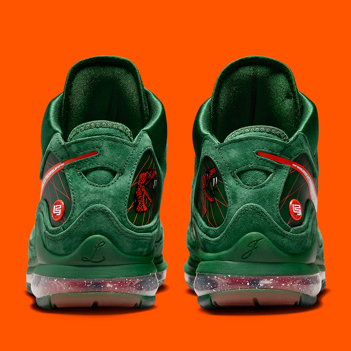 Nike Lebron 7 Famu Gorge Green Total Orange Dx8554 300 8