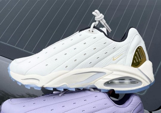 Drake’s Nike NOCTA Hot Step Air Terra Appears In White, Gold, And Icy Soles