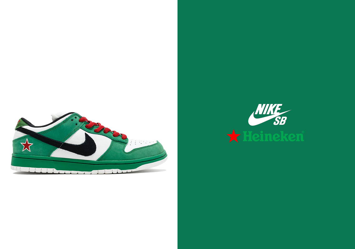 nike sb dunk low heineken 2023