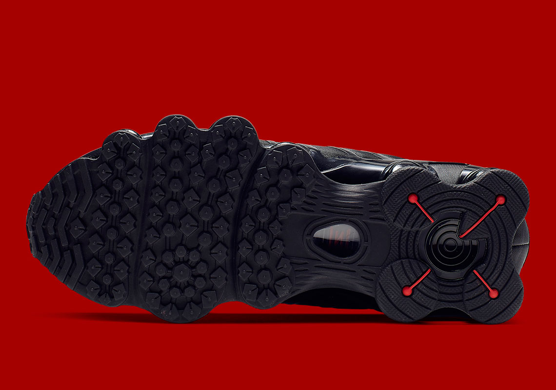 Nike Shox Tl Womens Black Red Ar3566 002 2