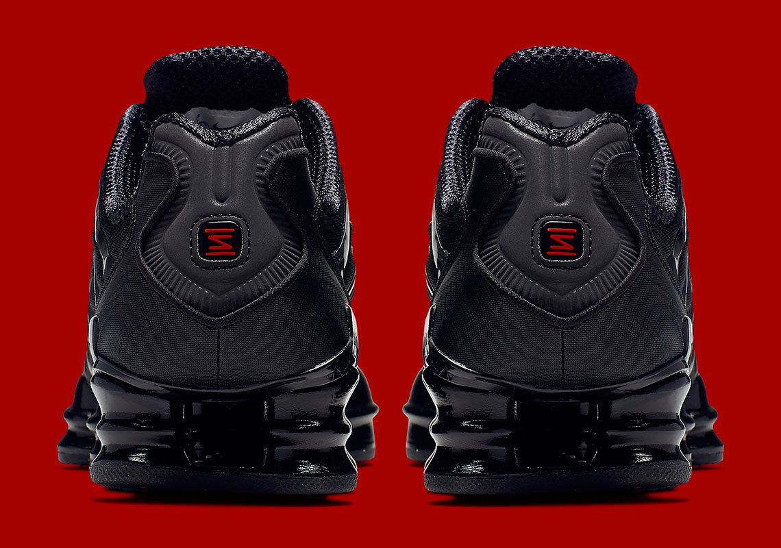 Women's Nike Shox TL Black/Red AR3566-002 | SneakerNews.com