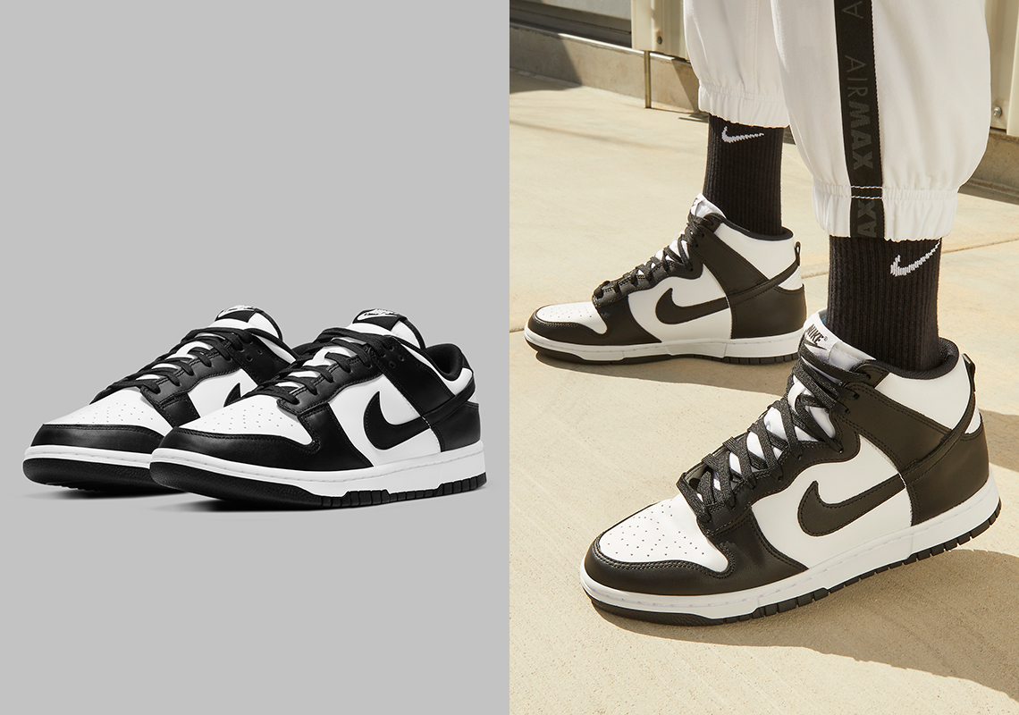 nike high top black and white