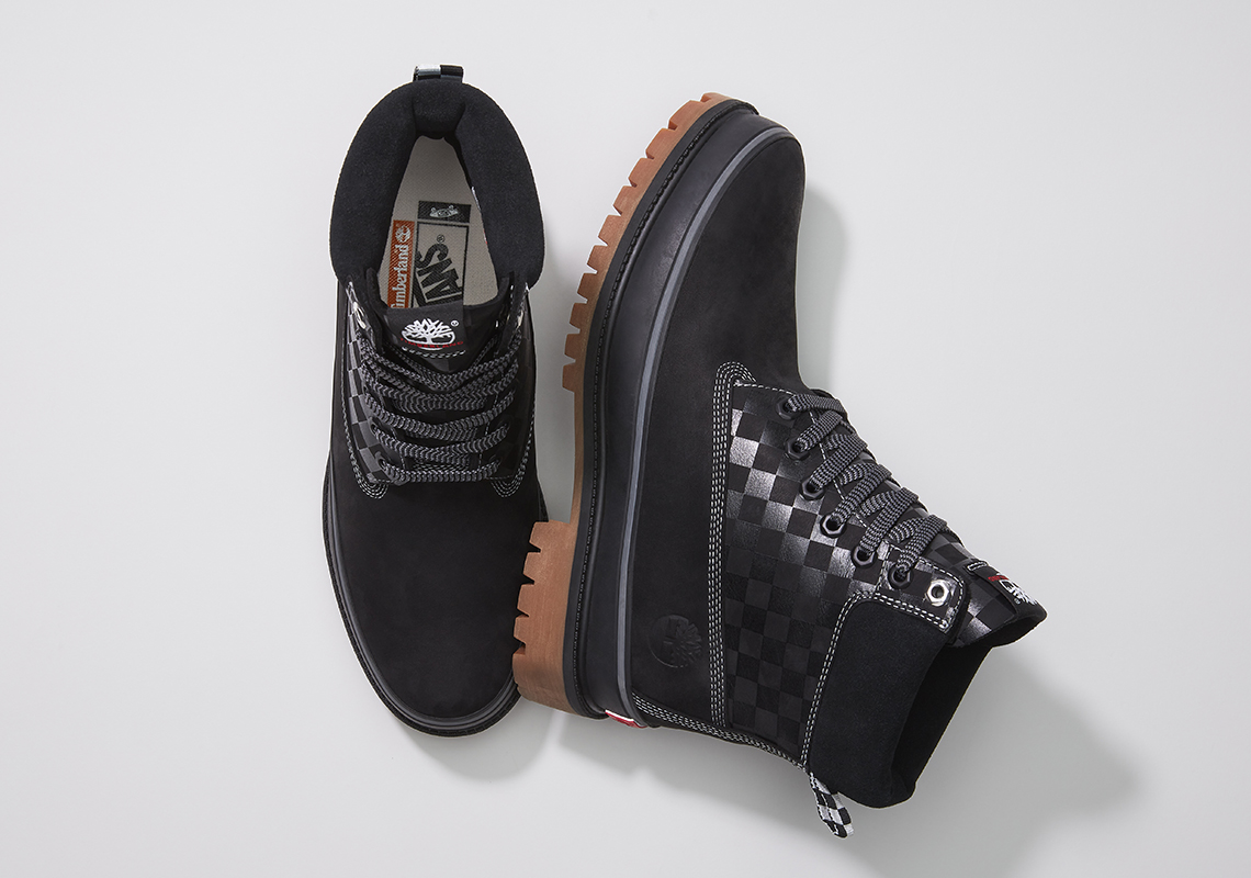 timberland vans 6 inch boot checkerboard