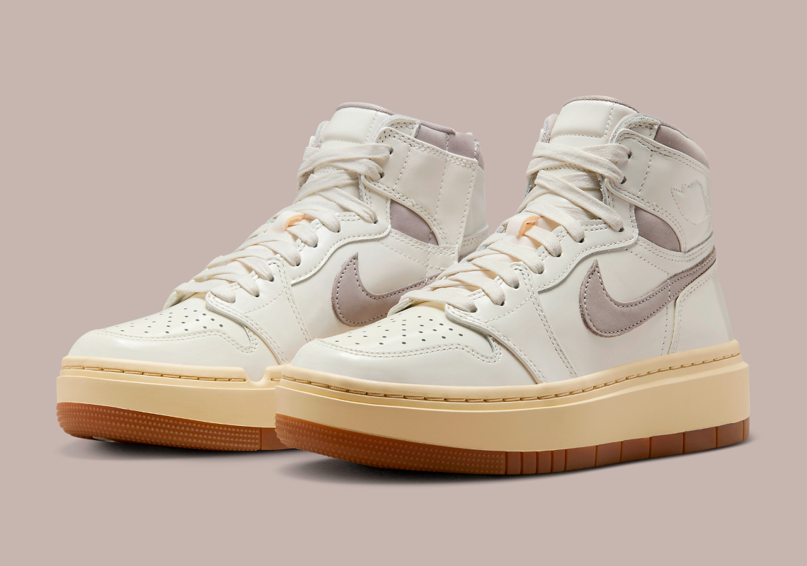 The Air Jordan 1 High Elevate "Neutral Grey" Appears With Aged, Gum Soles