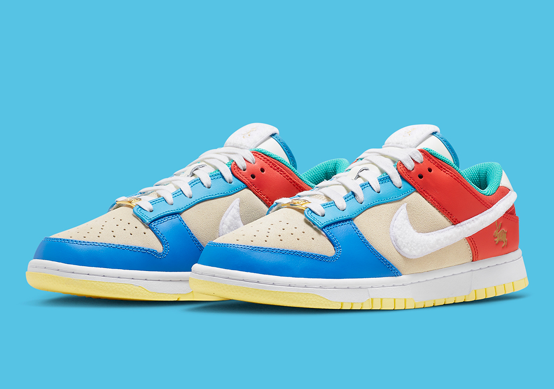 nike dunk orange and grey background blue light Year Of The Rabbit Fd4203 111 4