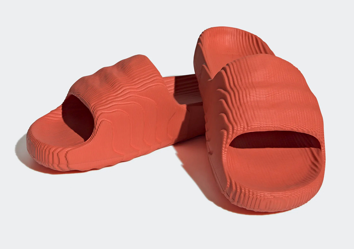 Adidas Adilette 22 Slides Preloved Red Hq4671 4