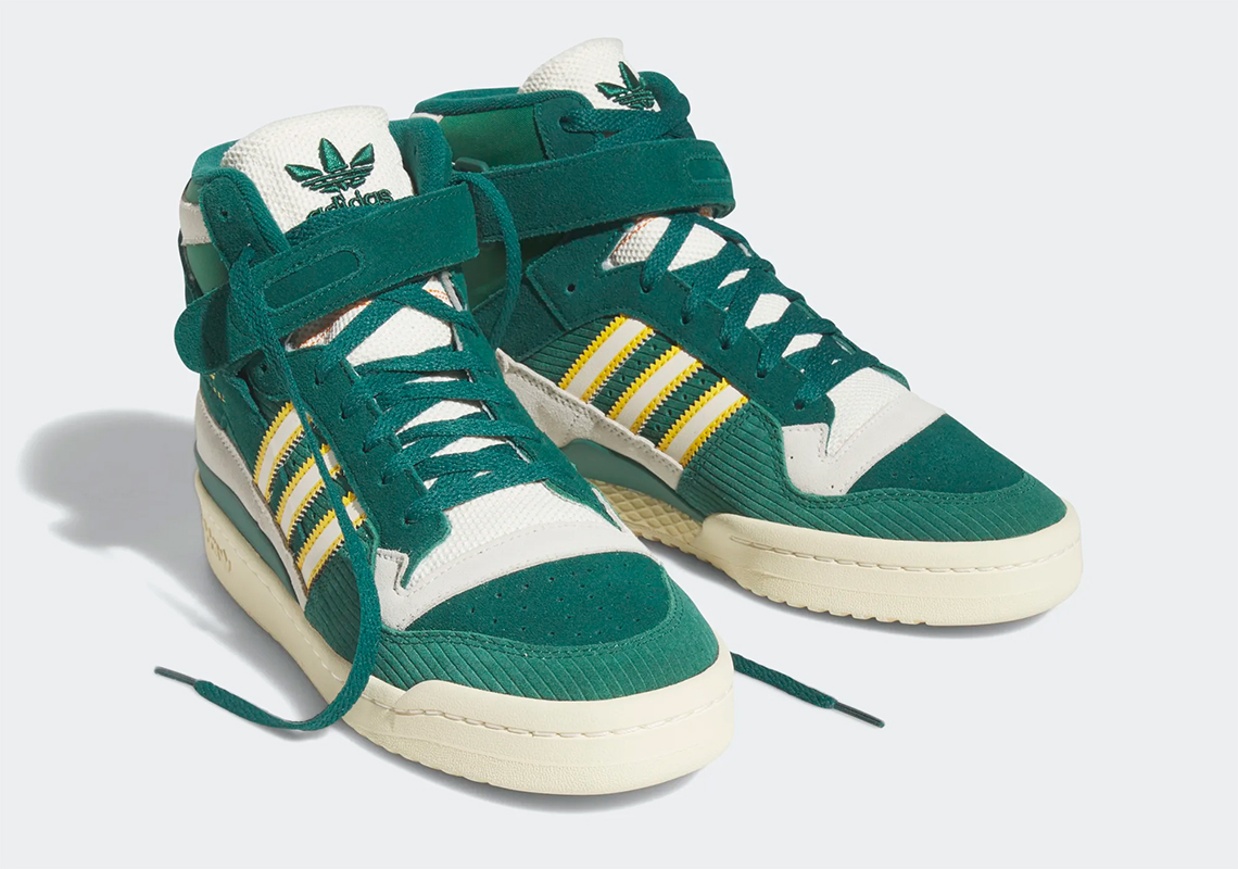 adidas forum 84 hi collegiate green cream white bold gold fz6301 6