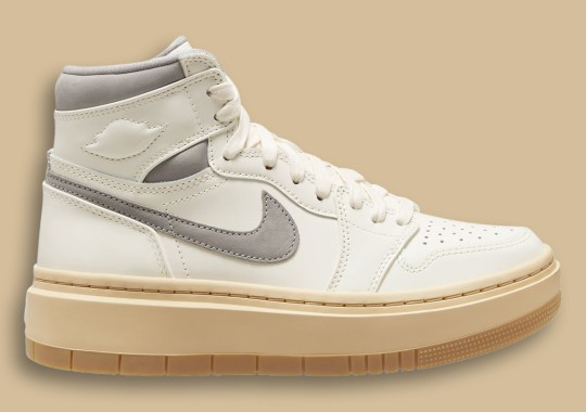 The Air Jordan 1 High Elevate “Neutral Grey” Appears With Aged, Gum Soles