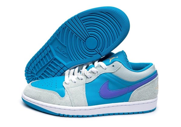air jordan blue and purple
