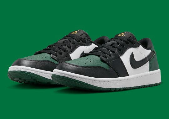 This Nike Air Jordan 1 Mid GS Light Smoke Grey Anthracite UK 6 US 7 EUR 40 Golf "Noble Green" Is Fit For The Northwest