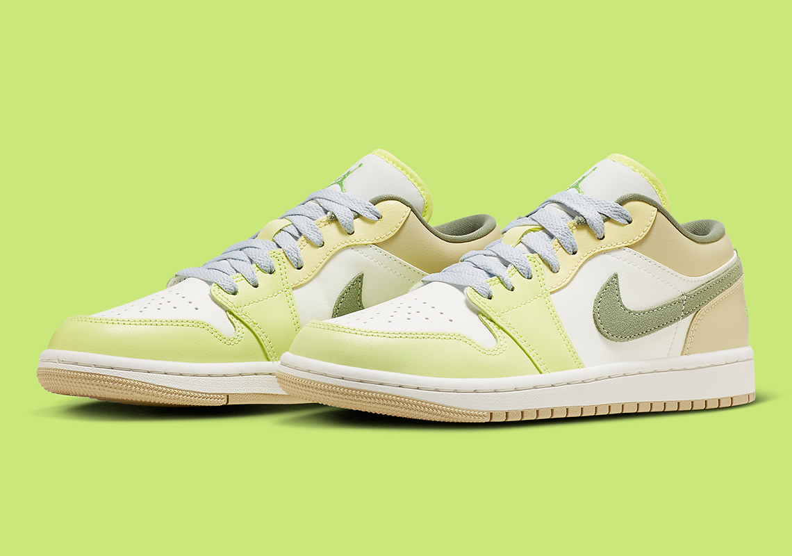 yellow and green air jordan 1