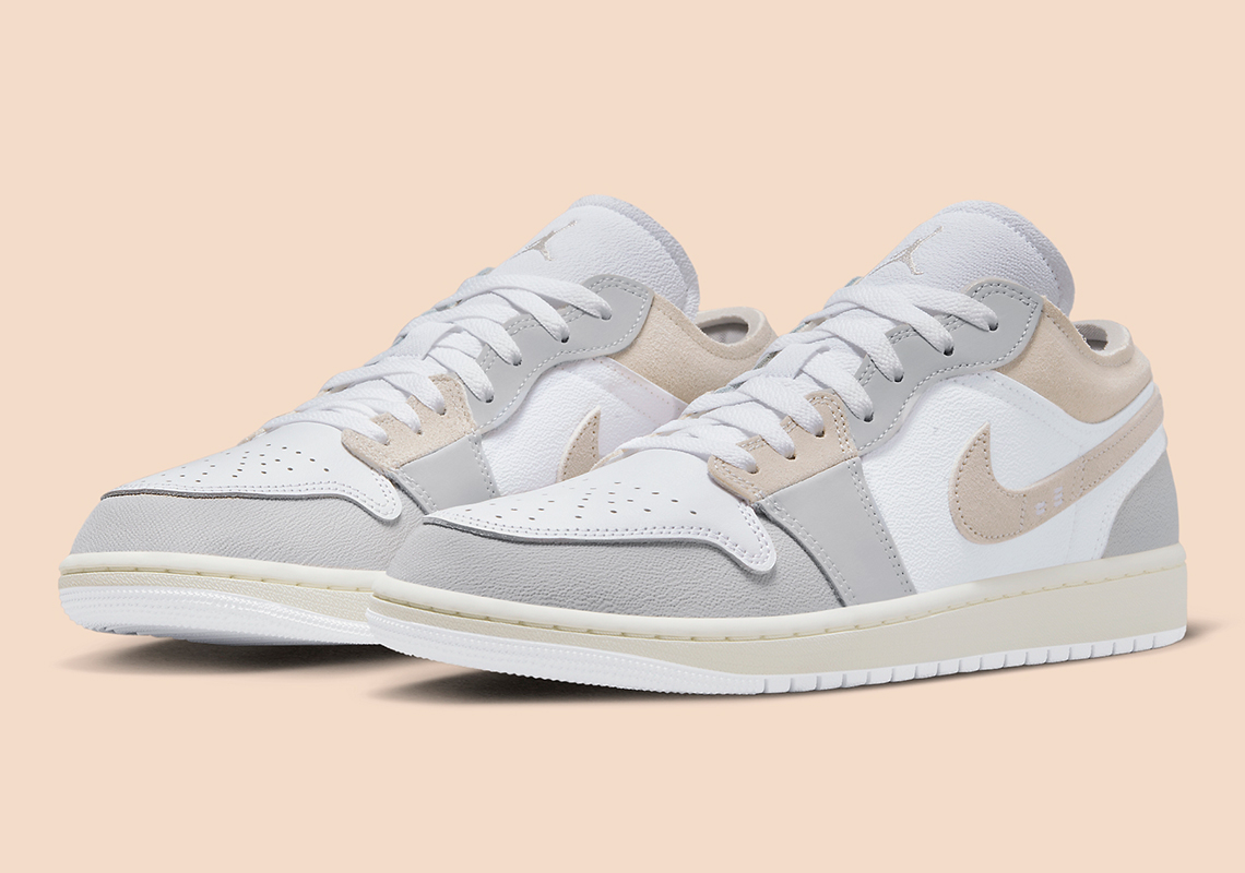 This Upcoming Air Jordan 1 Low Craft Features "Tech Grey" Colored Panels