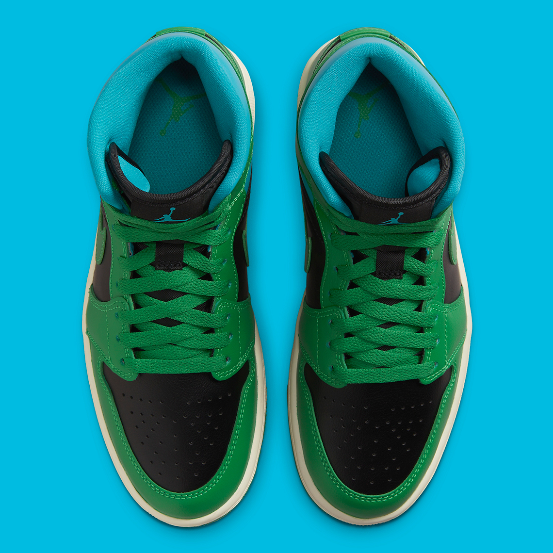 Green and black jordans clearance 1