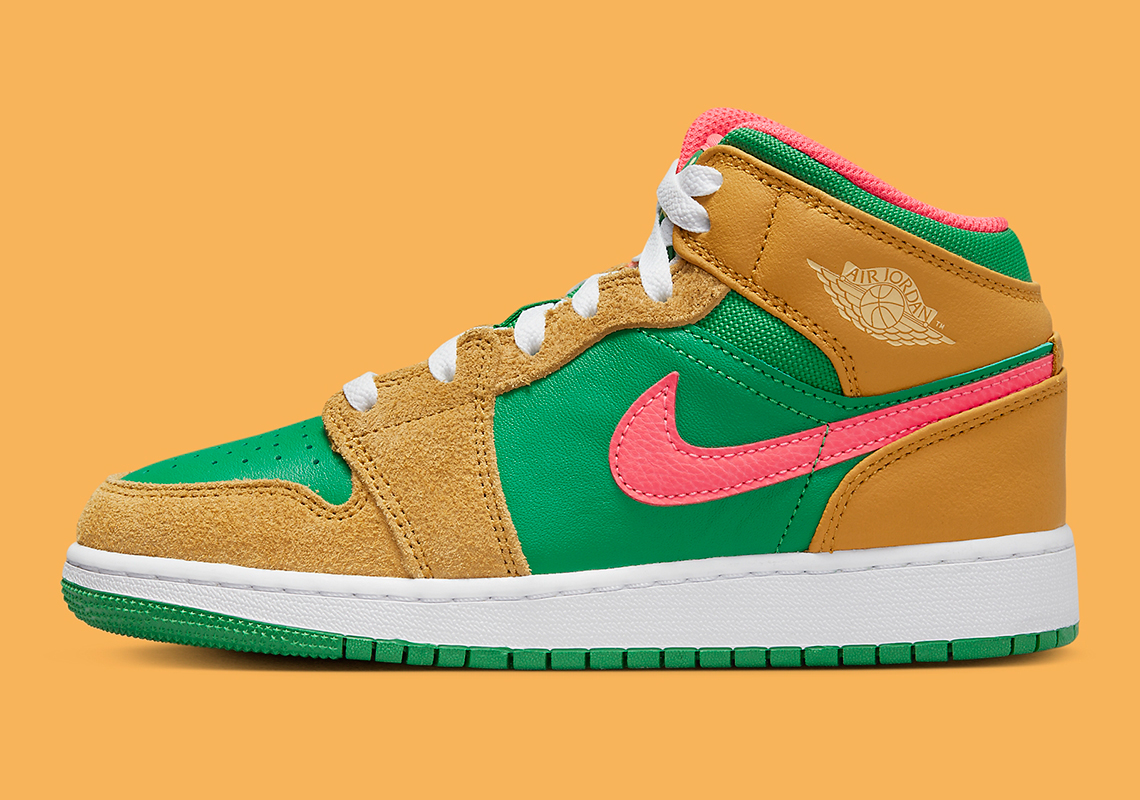 Jordan 1 outlet green and pink