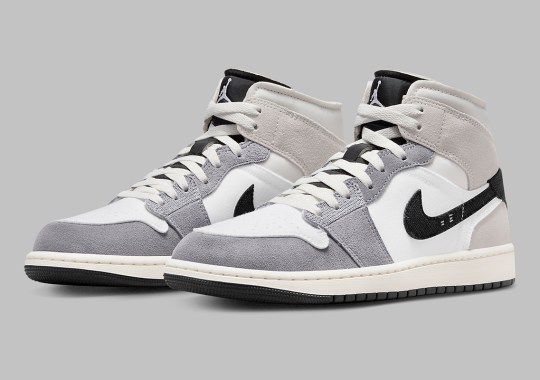 The Air Jordan 1 Mid Craft Reappears With “Cement Grey” Panels
