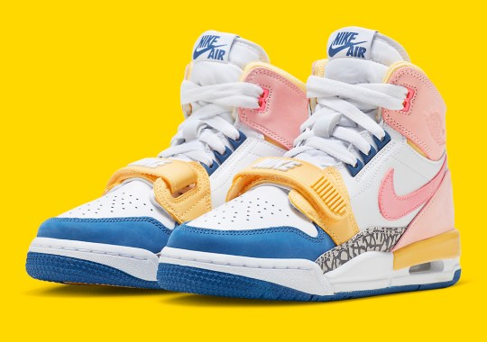 The Jordan Legacy 312 “Multi-Color” Combines Pink, Citrus, And Blue Shades