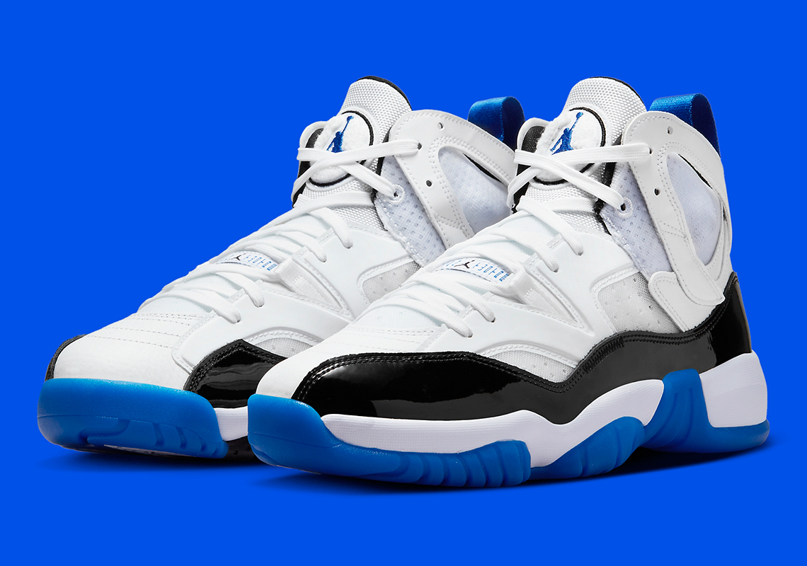 The Jordan Two Trey Adds A Hint Of Royal To This "Concord" Reminiscent Colorway