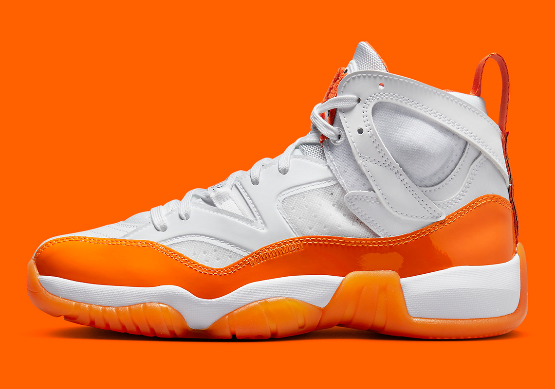 Jordan white hot sale and orange