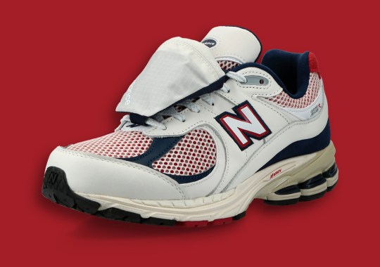 The Next Pouch-Donning New Balance 2002R Features A White, Red, And Navy Color Scheme