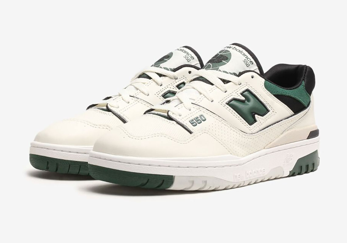 New balance hotsell green and white