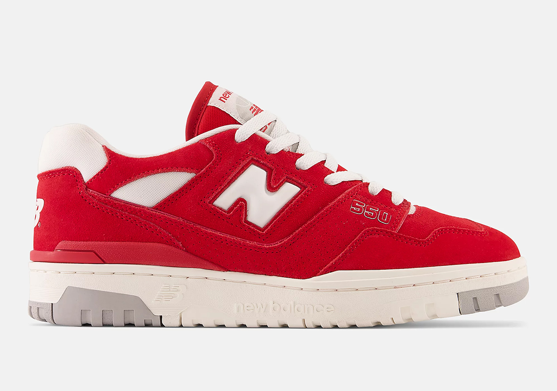 New Balance 550 Team Red Concrete Bb550vnd 1