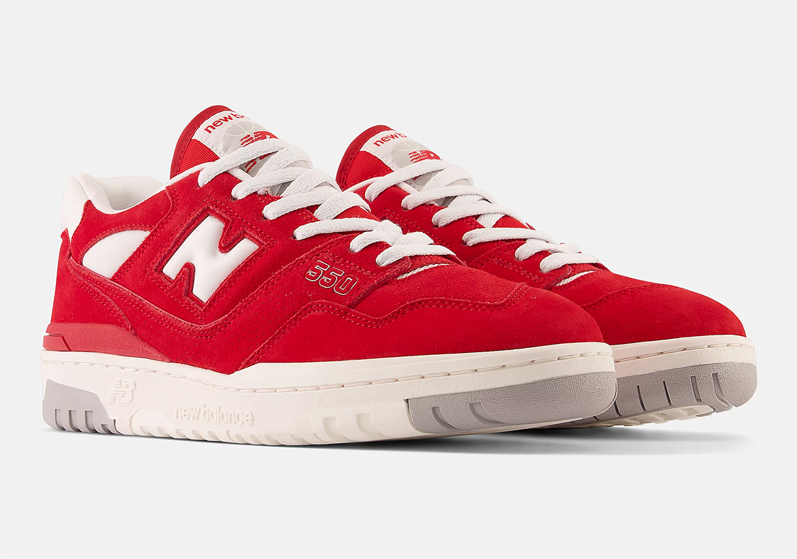 This Red Suede New Balance 550 Is Available Right Now