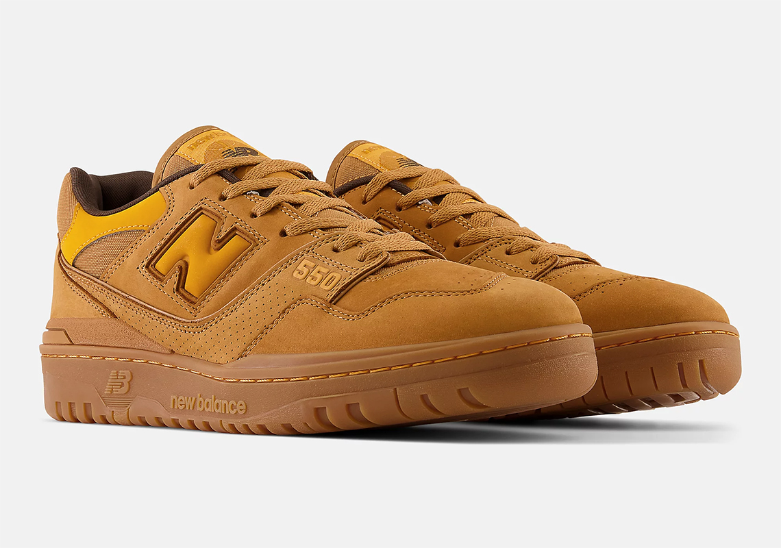 The New Balance 550 Adapts The Workboot-Inspired "Wheat" Colorway